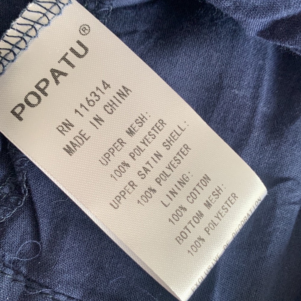 NWT Popatu Navy Blue Silver Stars Dress 12M Tulle Overlay - Picture 7 of 12
